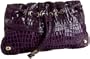 Hype Mia Ruffled Clutch,Purple,one size