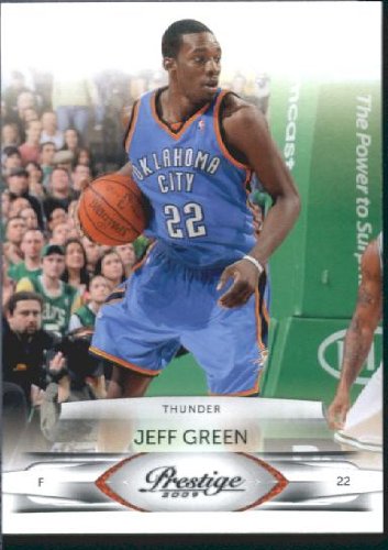 2009 /10 Panini Prestige Basketball Card # 74 Jeff Green Oklahoma City Thunder Mint Condition- Shipped In Protective Screwdown Display Case!