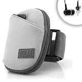Slim and Sleek On-the-Go Soft Grey Case and Sonic Alloy Earbuds