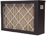 M1-1814 Furnace Mounted Media Air Cleaner - 18x14.5 inches Duct openings (inlet & outlet) - Black Cabinet Finish