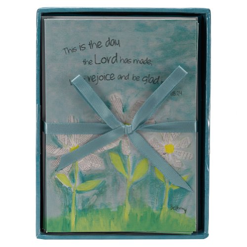 Petals of Praise Daisy Boxed Notecards (8) - Psalm 118:24