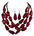 Young & The Restless ~ Sofia ~ Deep Red Beaded Necklace
