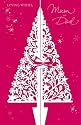 Large Luxury Handmade Mum and Dad Christmas Card