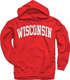 Wisconsin Badgers Youth Red Arch Hooded Sweatshirt