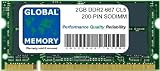 Review GLOBAL MEMORY  / 2GB DDR2 667MHz PC2-5300 200-PIN SODIMM MEMORY FOR MACBOOK & MACBOOK PRO