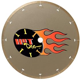 MK Diamond 158436 MK-225 Hot Dog 10-Inch Wet Cutting Continuous Rim Diamond Saw Blade with... by MK
