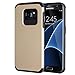 Galaxy S7 Edge Case, Kaptron Slim Fit Shield Case, Hard Protective Modern Style TPU + PC Phone Case for Samsung Galaxy S7 Edge (Gold + Black)