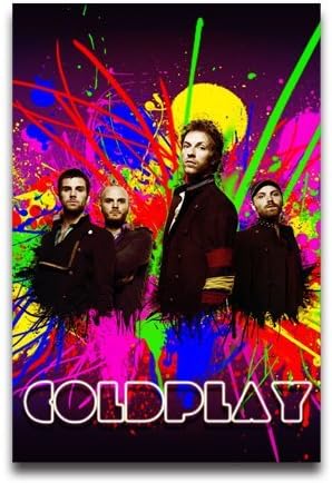 Popular Fashion Home Bedroom Decor Paper Poster Coldplay Band Custom Poster 20x30 Inch
