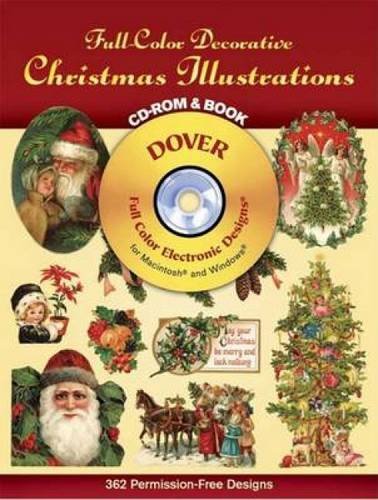 Full-Color Decorative Christmas Illustrations CD-ROM and Book (Dover Electronic Clip Art)