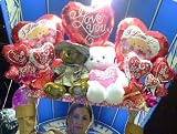 FOR U.S. MARINES: SAY "I LOVE YOU" IN A VERY BIG WAY WITH THIS BIG 4-feet-long BALLOON BOUQUET WITH 22-TOTAL BALLOONS plus a SET-OF-2 JUMBO SOFT PLUSH TEDDY BEARS inluding U.S. Marine Bear
