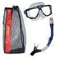U.S. Divers Sideview Silicone Mask and Total Dry Submersible Snorkel Combo Set