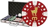 Horoscope Zodiac Aries 300 poker chip set w/Aluminum Case, 2 Decks of Cards, & 6 Dealer Buttons