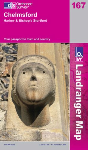 Chelmsford, Harlow and Bishop's Stortford (Landranger Maps) (Landranger Maps)