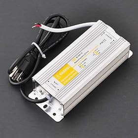 Waterproof LED Driver Transformer 60 Watt 12V with 3-prong Plug, 3204