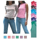 LAT - Junior Fine Jersey Heathered Raglan Sleeveless T-Shirt (3619)