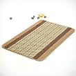 Naomi - [Tan Stripes] Luxury Home Rugs (15.7 by 23.6 inches)