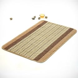 Naomi - [Tan Stripes] Luxury Home Rugs (15.7 by 23.6 inches)