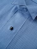 Tuxedo Shirts in Color Chambray - 1/8 Inch Pleat Poly/Cotton Fabric Tuxedo Shirts in Color Chambray - 1/8 Inch Pleat Poly/Cotton Fabric