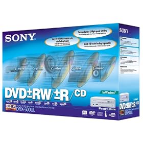 Sony DVD Dual Format External DVD Writer DRX-500UL (Firewire)