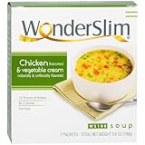 WonderSlim Diet High Protein Soup Mix - Chicken & Vegetable Cream (7 Servings/Box)