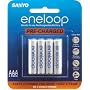 Sanyo Eneloop AAA NiMH Pre-Charged Rechargeable Batteries (4 Pack)