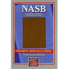 NASB Ultrathin Reference Bible, Brown Dimond stamped cover by The Lockman Foundation and Lockman