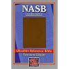 NASB Ultrathin Reference Bible, Brown/Dimond stamped cover