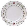 Artistically designed dinnerware Garden Bugs motif dinner plate 10.5" S/4