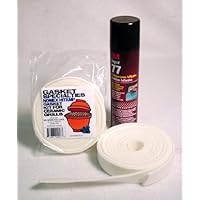 Tasty Licks BBQ Nomex Hi-temp Gasket Kit for Big Green Egg Large Including Spray Adhesive