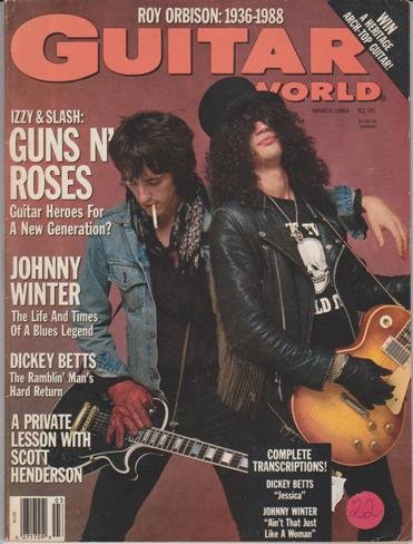 Guitar World Magazine (March 1989) (Izzy & Slash - Guns N' Roses - Guitar Heroes For A New Generation)