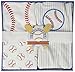 Baby Aspen, Little Slugger Baseball Themed 3 Piece Layette Set, Blue, 0-6 Months