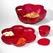Tupperware Open House Chip 'N Dip Serving Bowl Set, Ruby Red