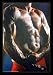 Male Body (Torso, Flexing) White Wood-Mounted Art Poster Print - 24