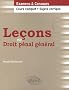 Le�ons de Droit p�nal g�n�ral. Cours complet et sujets corrig�s