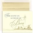 For Unto Us City Religious Christmas Cards -