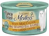 Fancy Feast Gourmet Cat Food Chicken & Whipped Egg Souffle With Garden Greens, 3-Ounce Cans (Pack of 24)