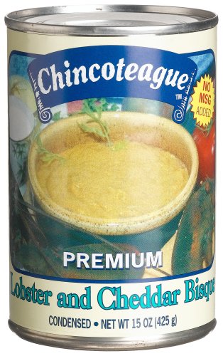 Chincoteague Seafood Lobster and Cheddar Bisque, 15-Ounce Cans (Pack of 12) by Chincoteague Seafood