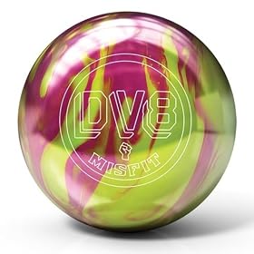 DV8 Misfit Bowling Ball- Yellow/Magenta(12lbs)