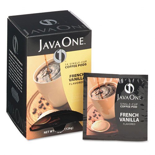 Single Cup Coffee Pods, French Vanilla, 14 Pods/Box