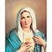 Carded 8"x10" Prints for Framing - Immaculate Heart of Mary - Linen Paper - 7 and 4 Color Process Printing