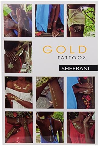 Gold Tattoos Sheebani Temporary Tattoo - 4 pack