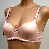 Jasmin $27 Shell Pink Floral Lace Trimmed Bra