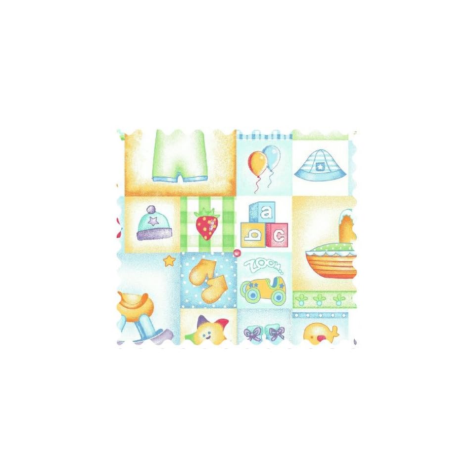 Sheetworld Baby Boy Squares Fabric By The Yard Baby On Popscreen