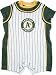 Oakland Athletics Baby Pinstripe Romper