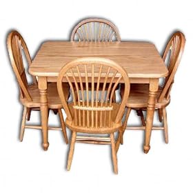 Child's Table Set w 4 sheaf chairs(rect.table)