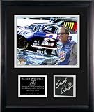 Autographed Rusty Wallace Photograph - FRAMED 8x10 wTIRE PIECE