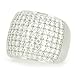 Sterling Silver Paved CZ Dome Ring