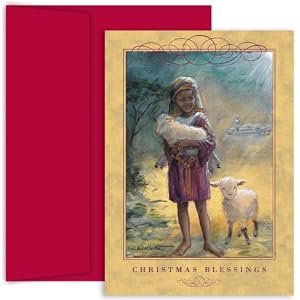 Littlest Shepherd Religious Christmas Cards -