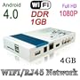 4GB Android 4.0 HD 1080P Smart TV BOX Network Google Media Player Wi-Fi HDMI AV LAN RJ45