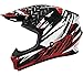 THH T710X Assault MX Offroad Helmet White/Red MD